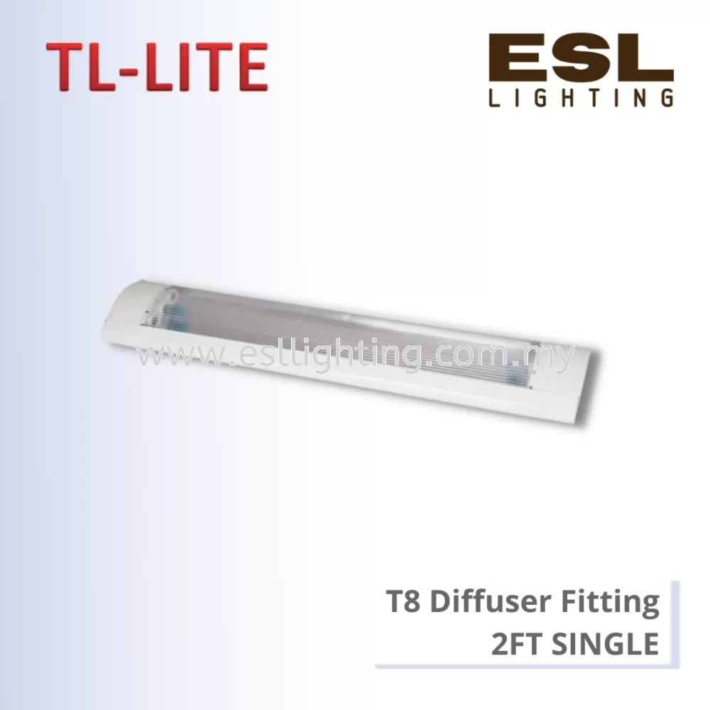 TL-LITE FITTING - T8 DIFFUSER FITTING 2FT SINGLE