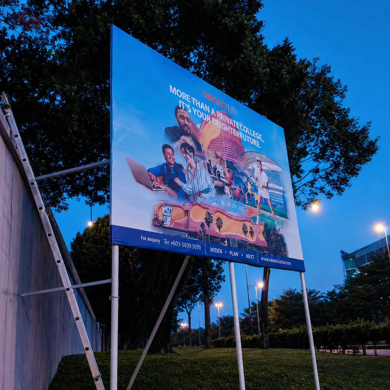 Large Outdoor Advertising Signage Malaysia Installation
