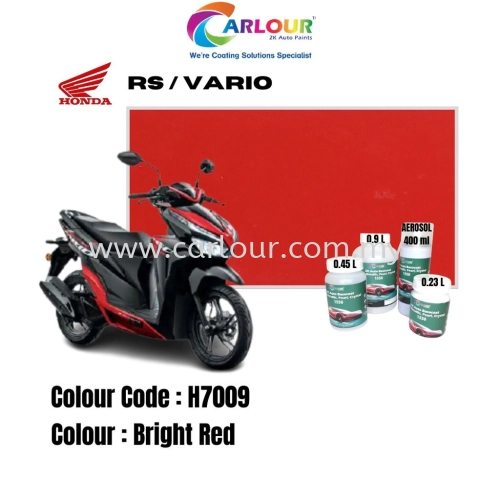 Motor Honda RS / VARIO [H7009] Bright Red Solid 2K Original Basecoat Paint Colour CARLOUR