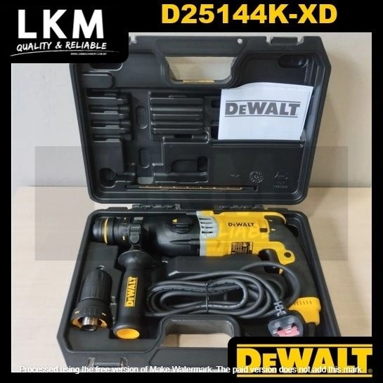 DEWALT D25144K-XD 900W 28MM 2KG 3MODE SDS-PLUS ROTARY HAMMER WITH QUICK CHANGE CHUCK