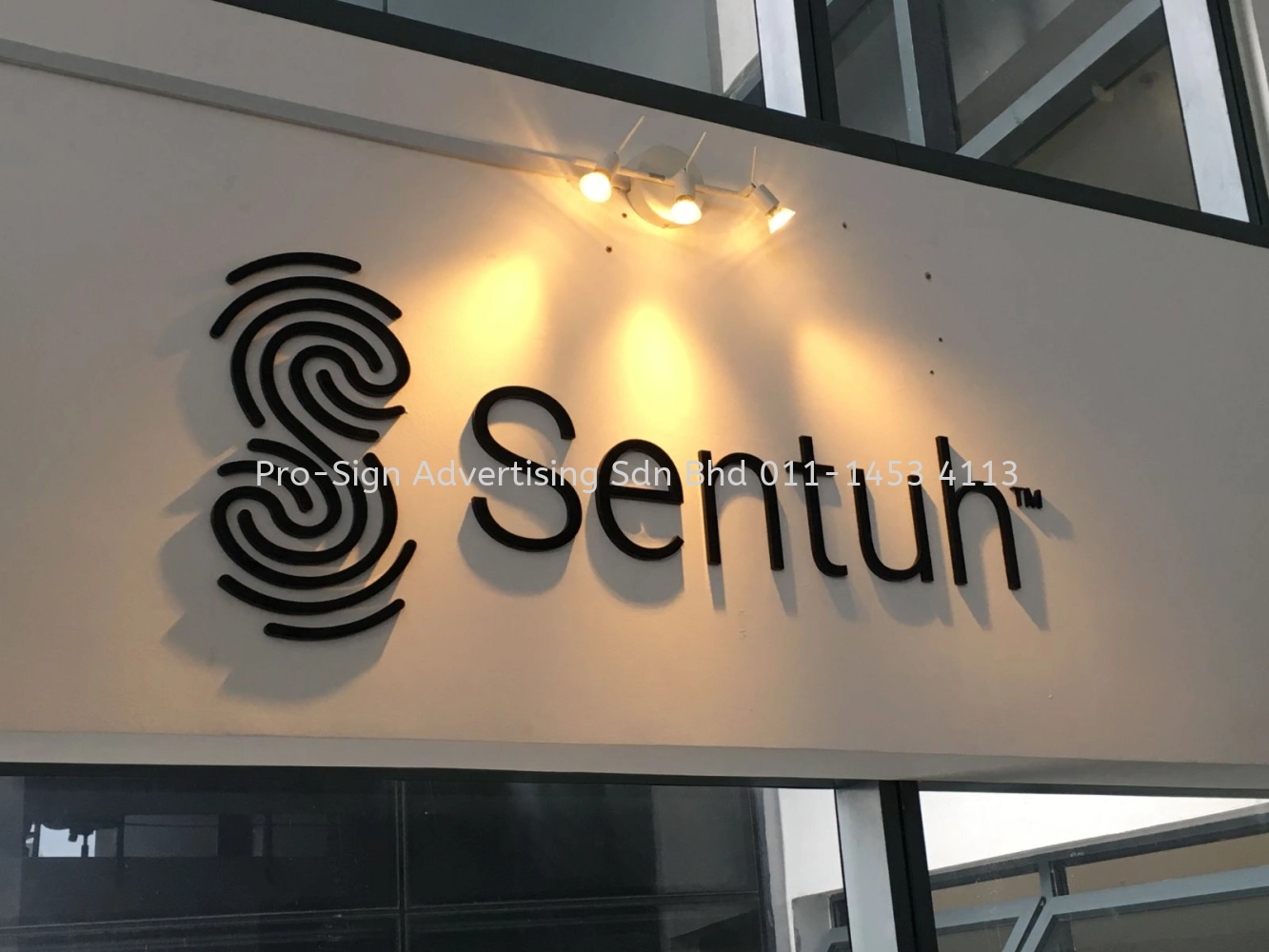 BLACK ACRYLIC CUT OUT SIGNAGE (SENTUH, KL, 2019) 3D ACRYLIC SIGNAGE ...