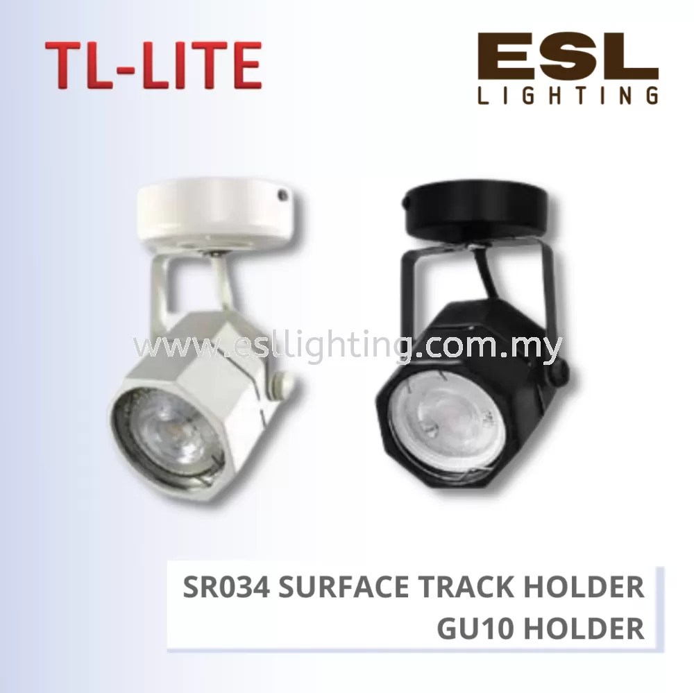 TL-LITE TRACK LIGHT - SR033 TRACK HOLDER - GU10 HOLDER 