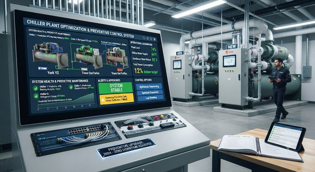 Preventing chiller downtime with control upgrades
