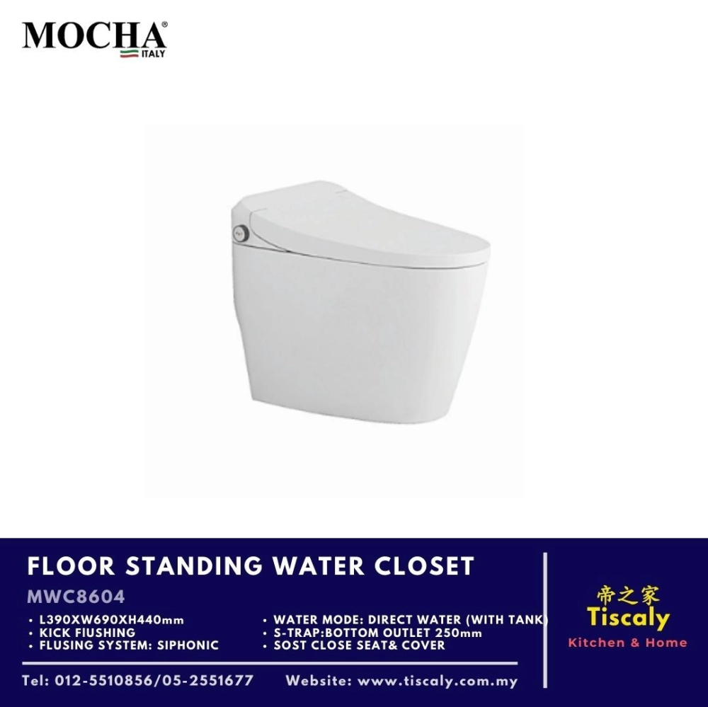 MOCHA FLOOR STANDING WATER CLOSET MWC8604