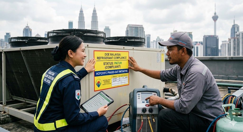 HVAC refrigerant compliance law Malaysia DOE