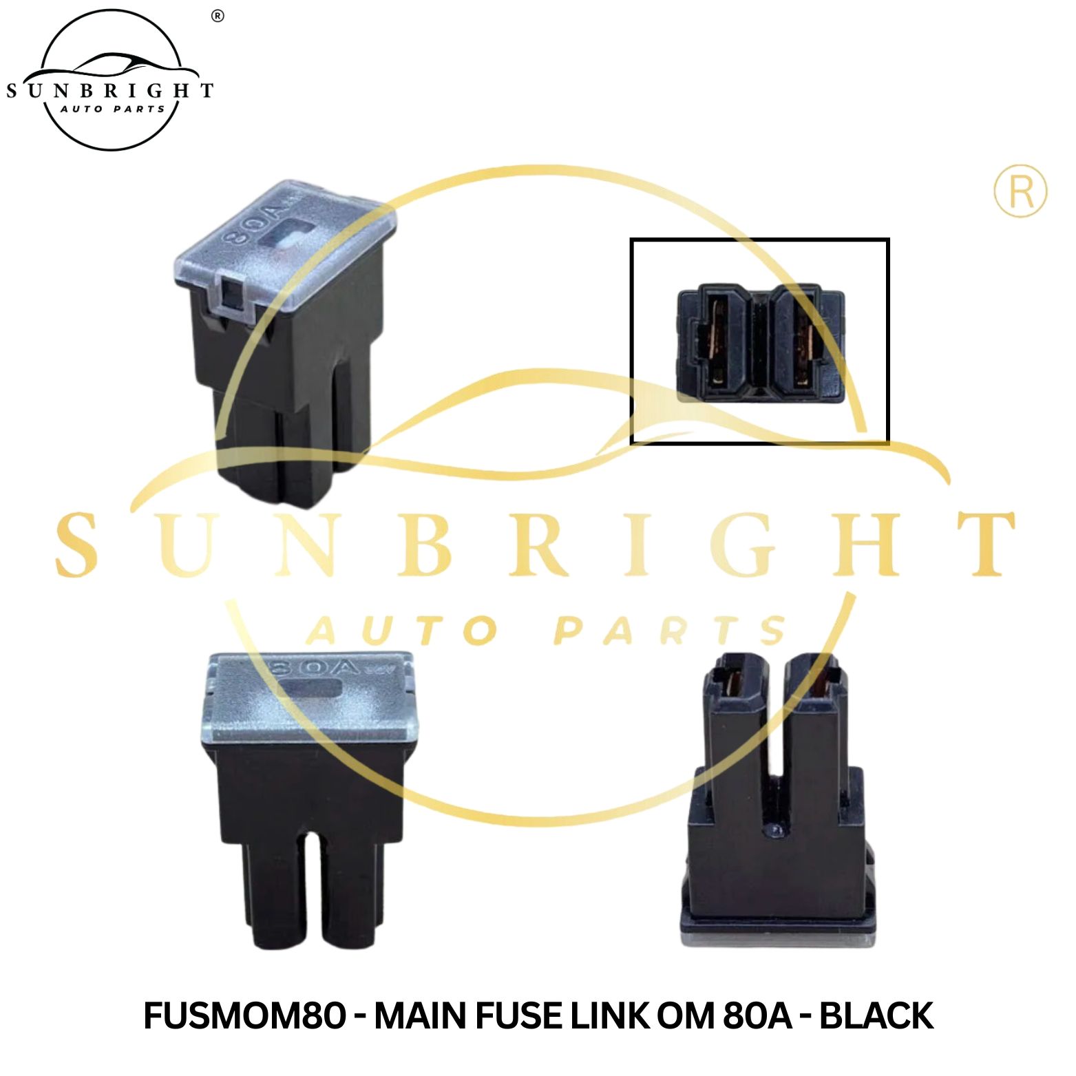 FUSMOM80 - MAIN FUSE LINK OM 80A - BLACK