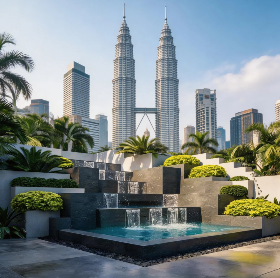 Top Recommend Custom Outdoor Water Fountain Malaysia 推荐马来西亚雪隆区定制户外喷泉 Mengesyorkan Custom Outdoor Water Fountain KL Malaysia