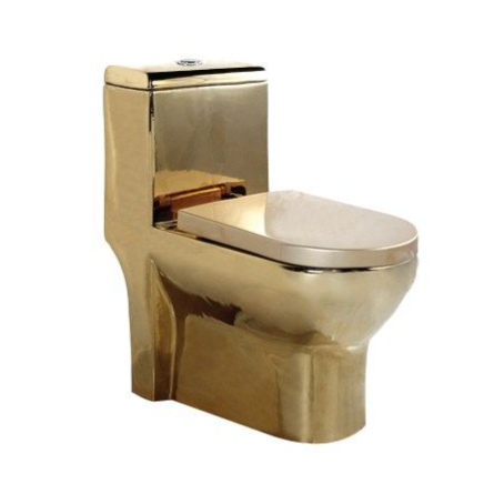 Mocha One-Piece Water Closet - GOLD MWC7602-RL-GD