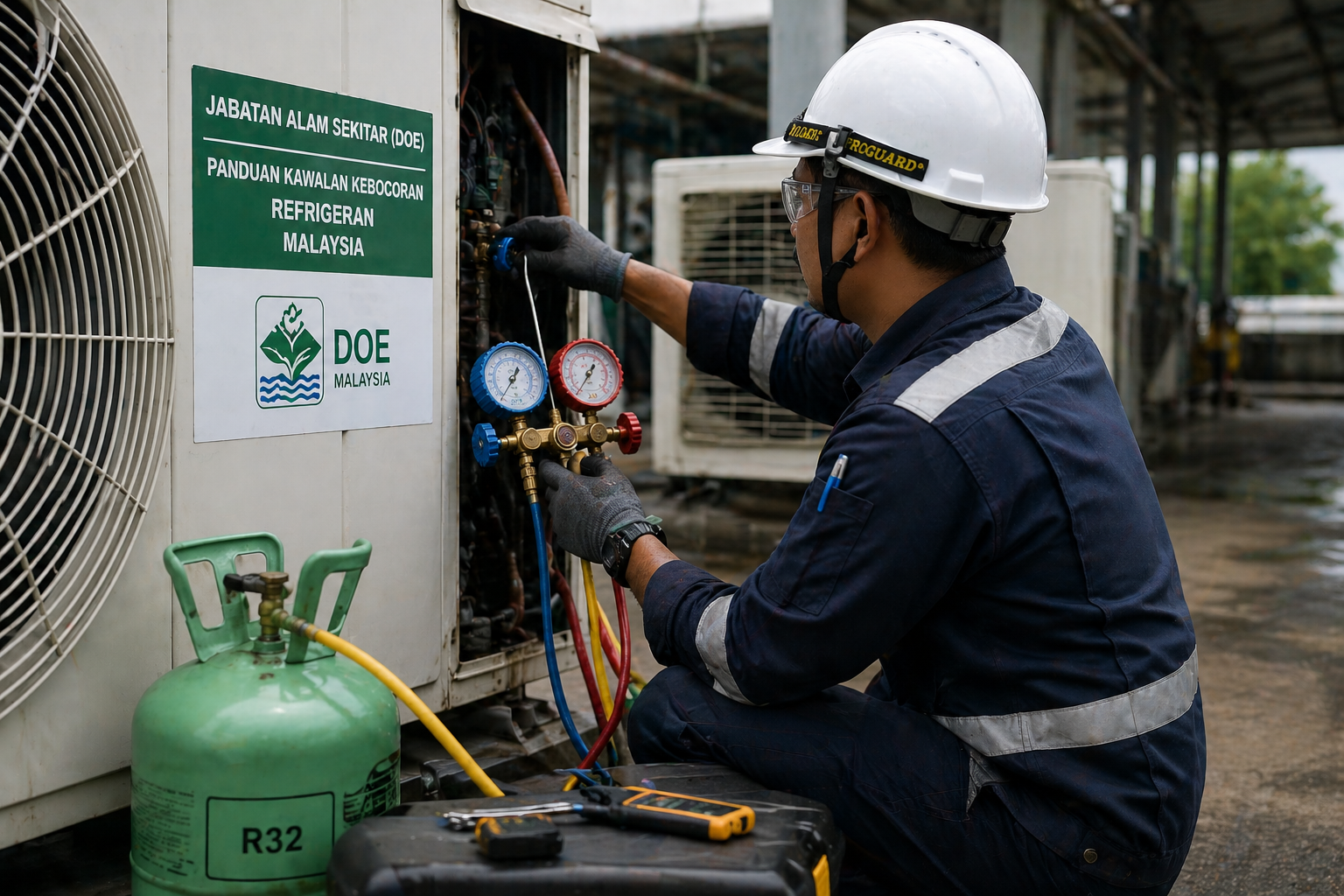 refrigerant leakage control guidelines Malaysia DOE