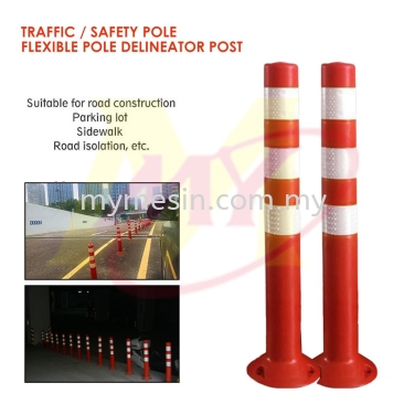 Safety Pole Traffic Pole Flexible Pole Delineator Post Quality PU Material Elastic Pole