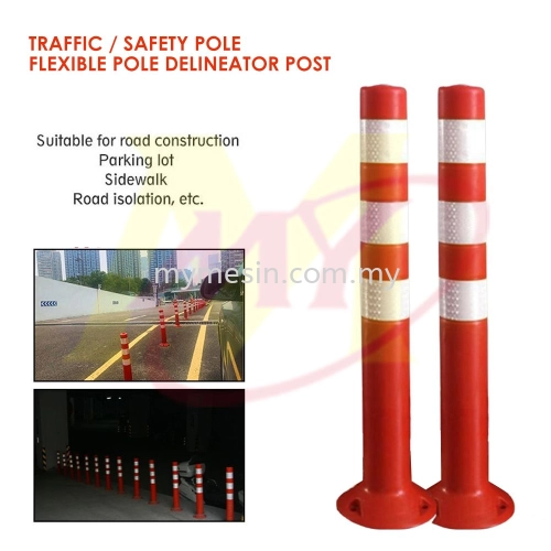 Safety Pole Traffic Pole Flexible Pole Delineator Post Quality PU Material Elastic Pole