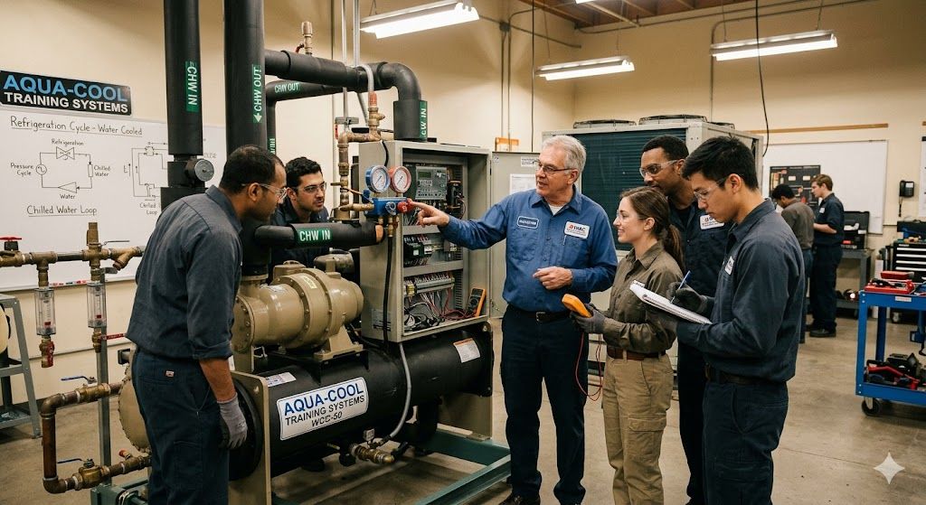 Water-cooled chiller training