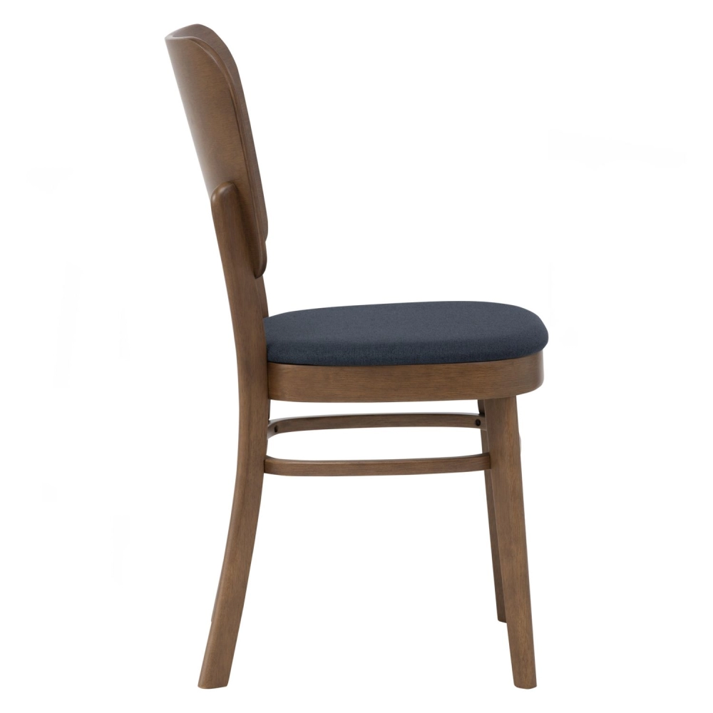 Beverly Dining Chair (Walnut, Grey)