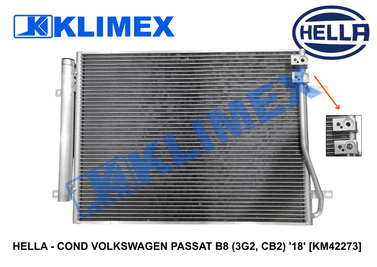 HELLA - COND VOLKSWAGEN PASSAT B8 (3G2, CB2) '18' [KM42273]