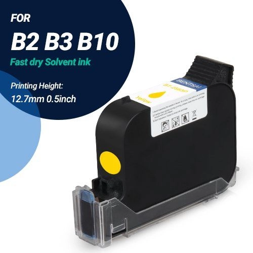 BENTSAI BT-2583P Yellow Original Fast Dry Solvent Ink Cartridge - 1 Pack (Ink Cartridges Malaysia)