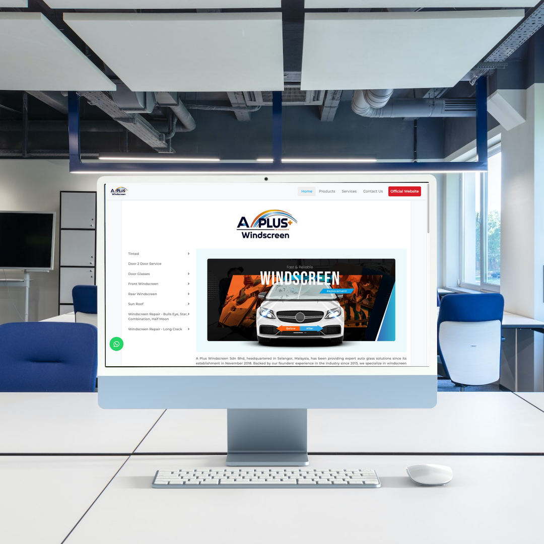 Windscreen Replacement & Car Tinting Web Design | SEO | Digital Marketing | Selangor