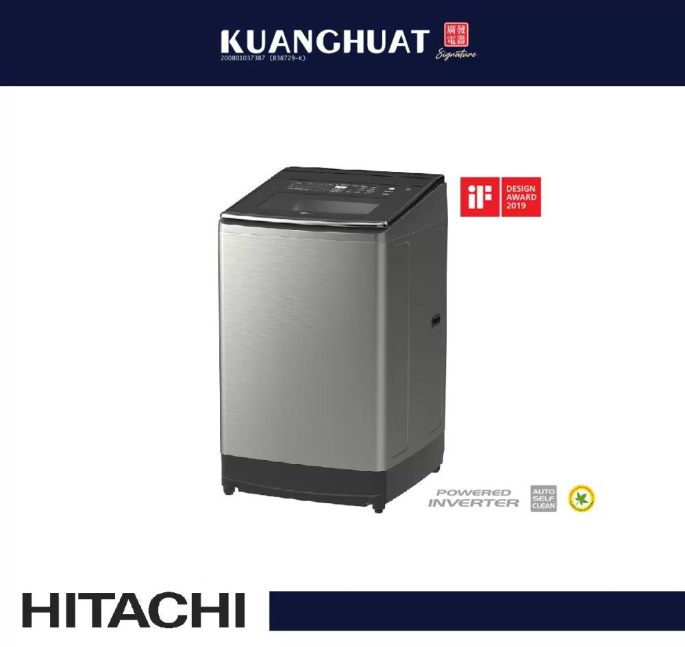 HITACHI 17kg Top Loading - Dual Jet, Built in Heater Washing Machine SF-170ZCV