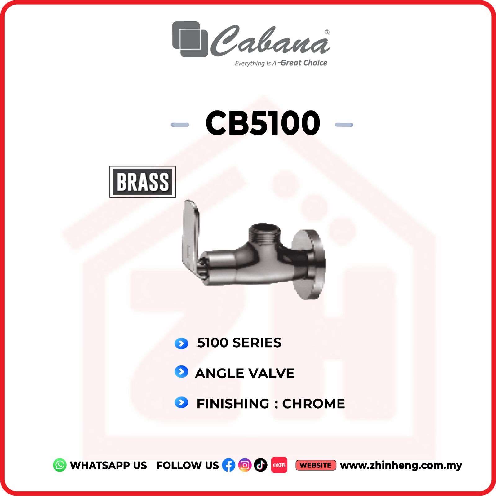 CABANA  Angle Valve  CB5100