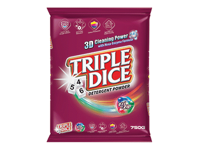 TRIPLE DICE POWDER TRI-ZIP 750GM