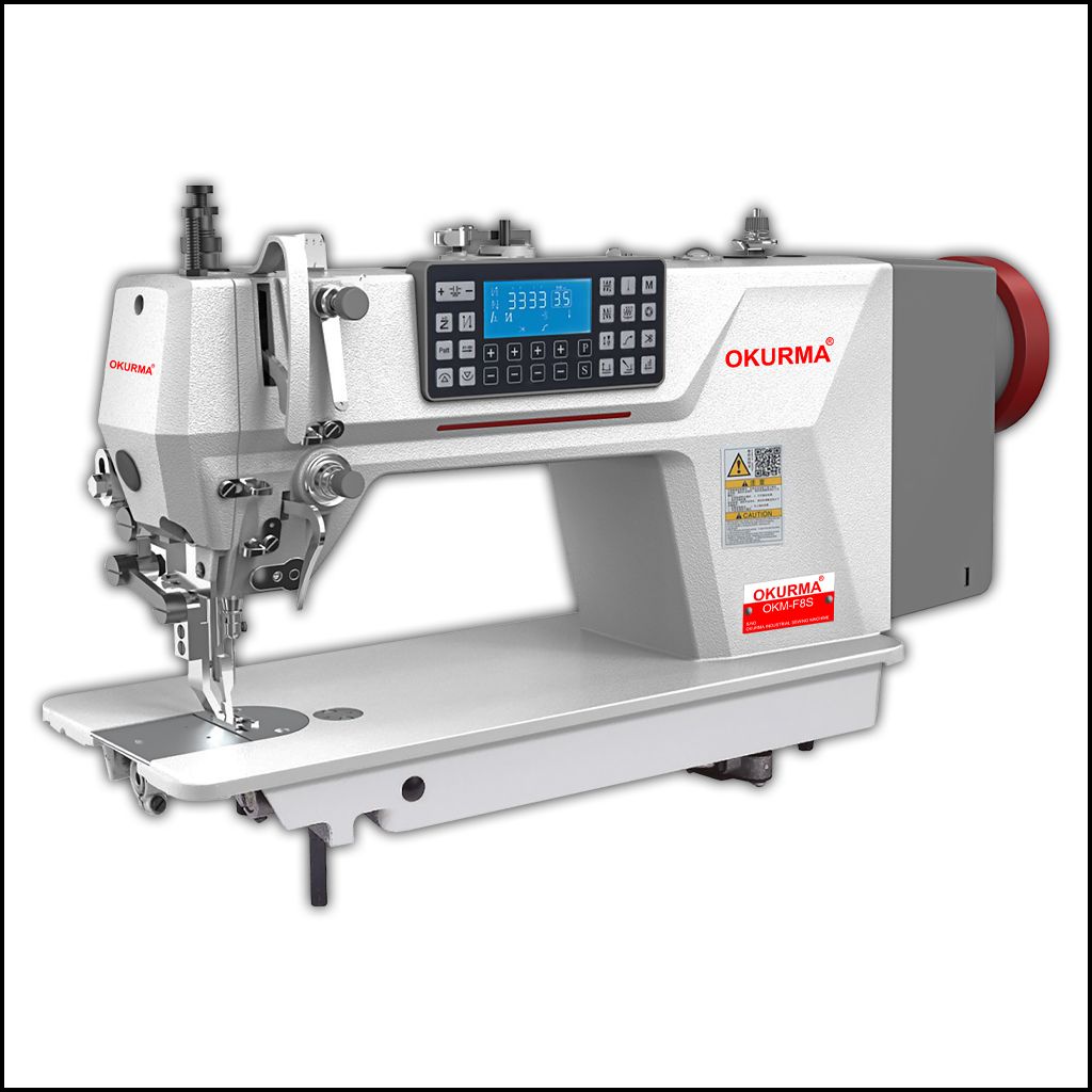OKURMA/OKM-F8S ONE-TO-TWO STEP AUTOMATIC PRESSER FOOT LIFT COMPUTER SYNCHRONIZATION CAR