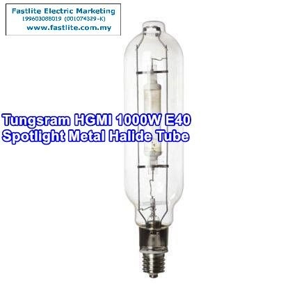 Tungsram 1000W HGMI E40 Spotlight Tubular Clear Metal Halide tube