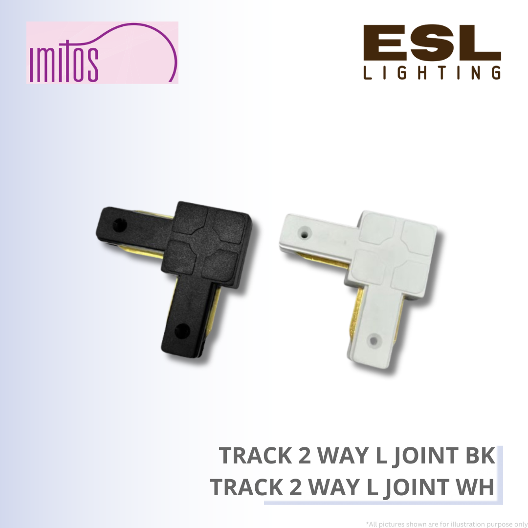 IMITOS TRACK 2 WAY L JOINT BK / TRACK 2 WAY L JOINT WH