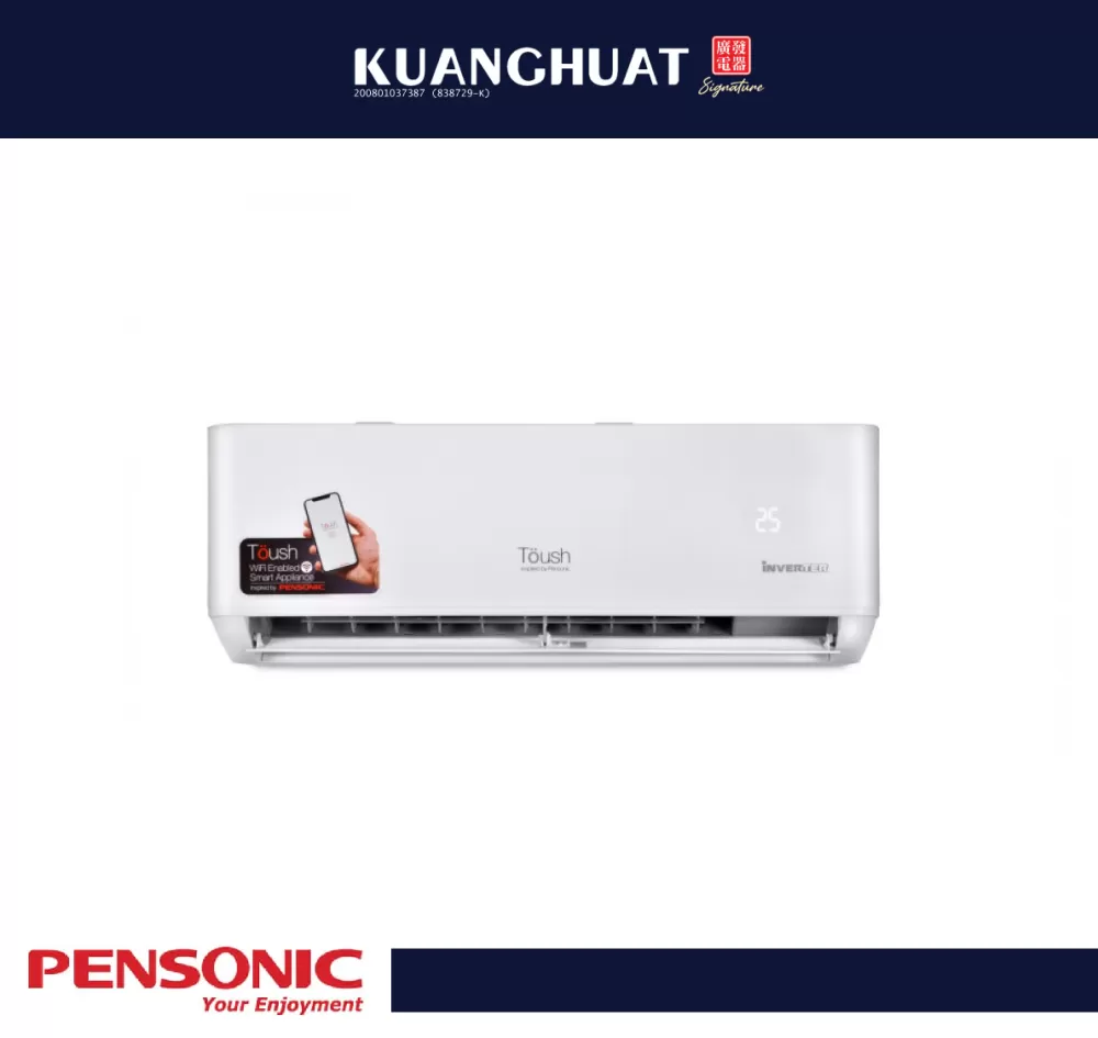 [DISCONTINUED] PENSONIC 2.5HP Toush Smart Inverter WIFI Air Conditioner (R32) T2528SACI-SW/CU