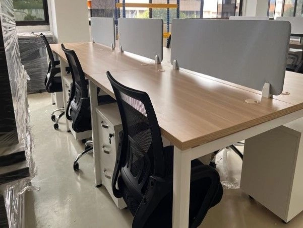Office Furniture Batu Caves Office Workstation Table Cluster Of 6 Seater | Office Cubicle | Office Partition | Meja Pejabat