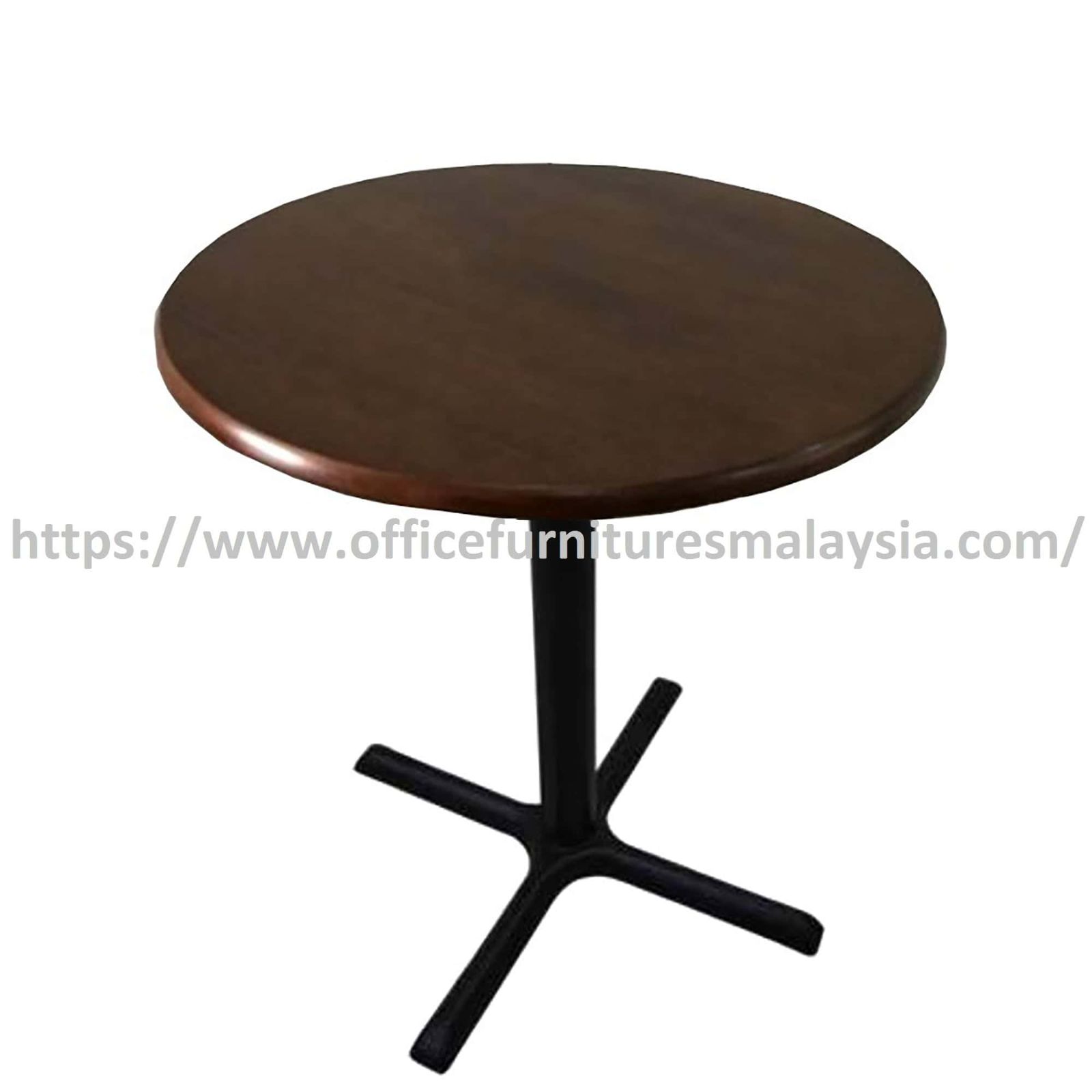 2.5ft New Low Rubber-Wood Round Table Mild Steel Leg OFSM26R7575LR
