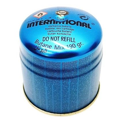 INTERNATIONAL BUTANE CARTRIDGE CAMPING GAS 190G