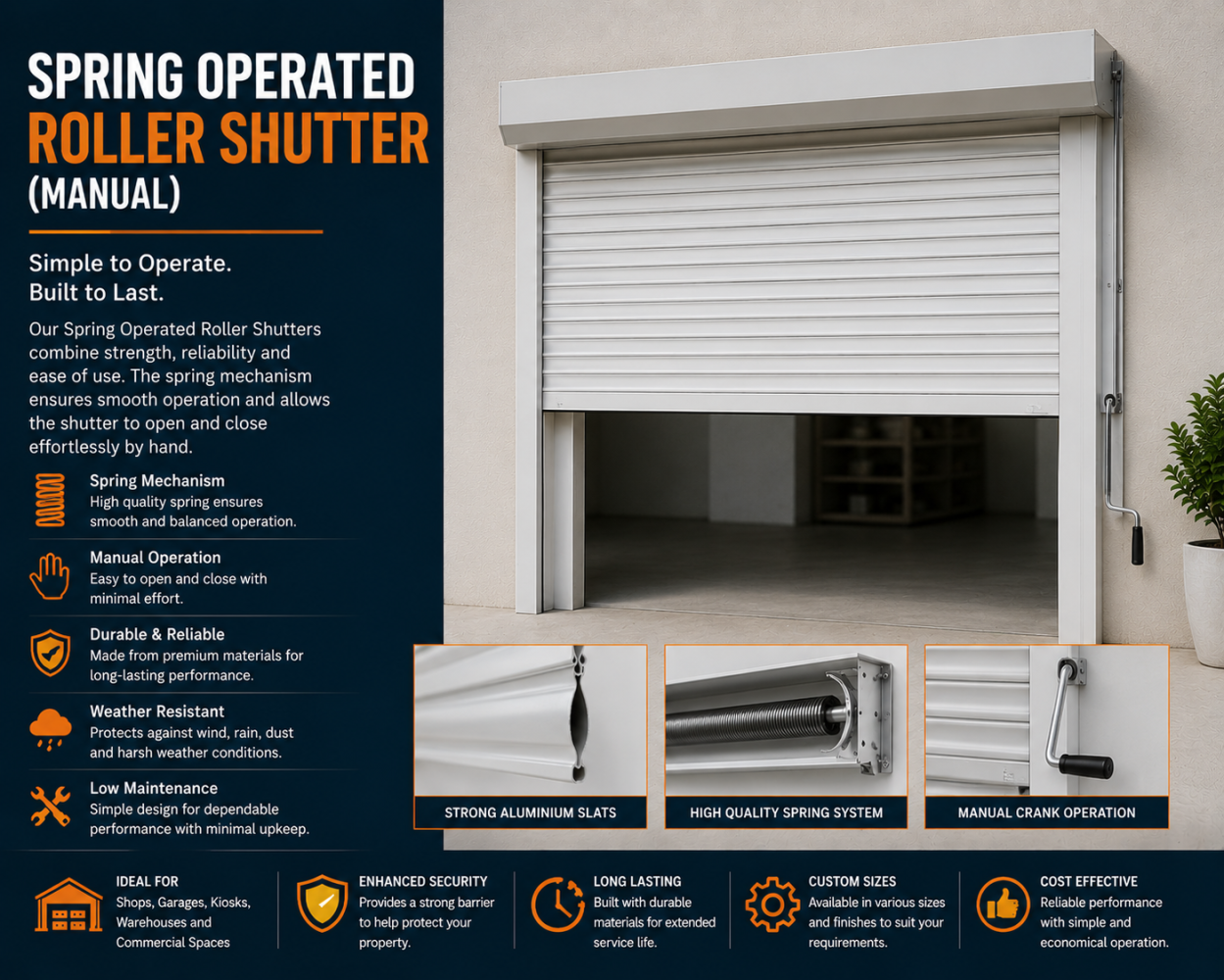 Spring Operated Roller Shutter (Manual)