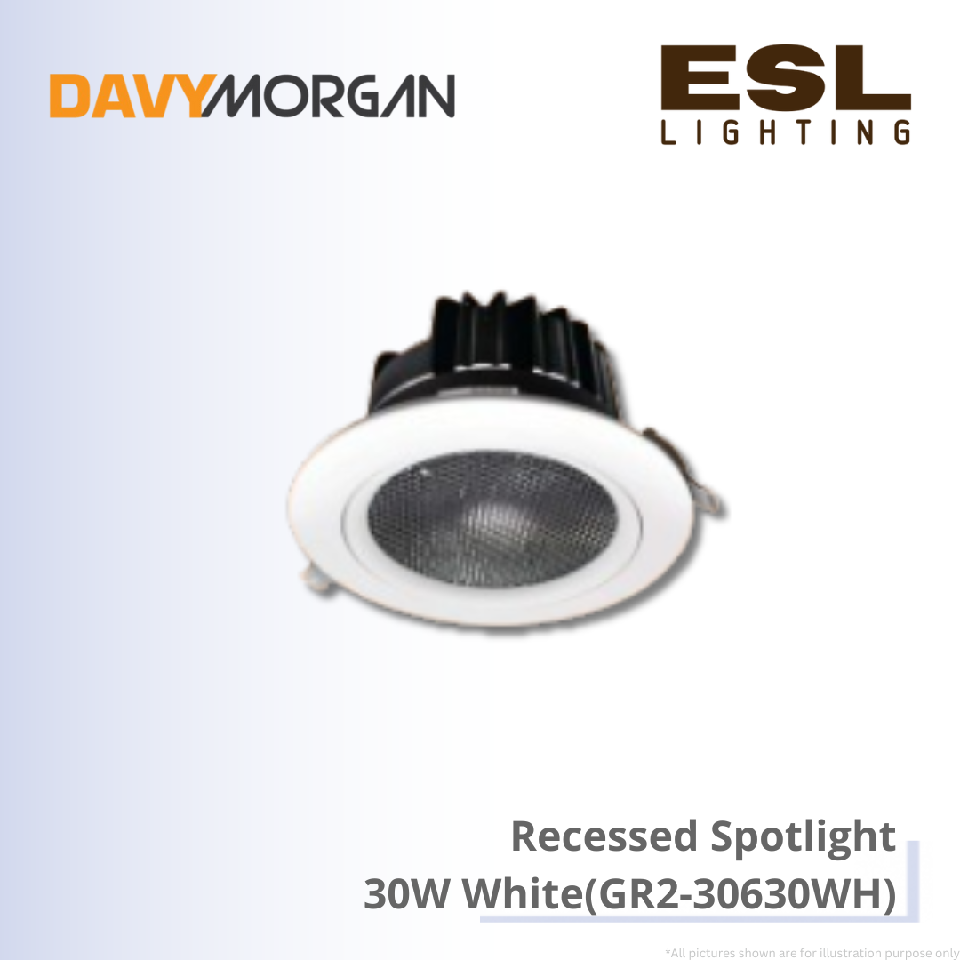 DAVYMORGAN Adjust Recessed Light Round 30W - GR2-30630WH