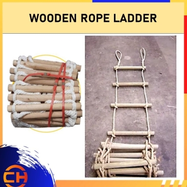 Rope ladder wooden 20M X 40CM Polyethylene And Wood Wooden Rope Ladder