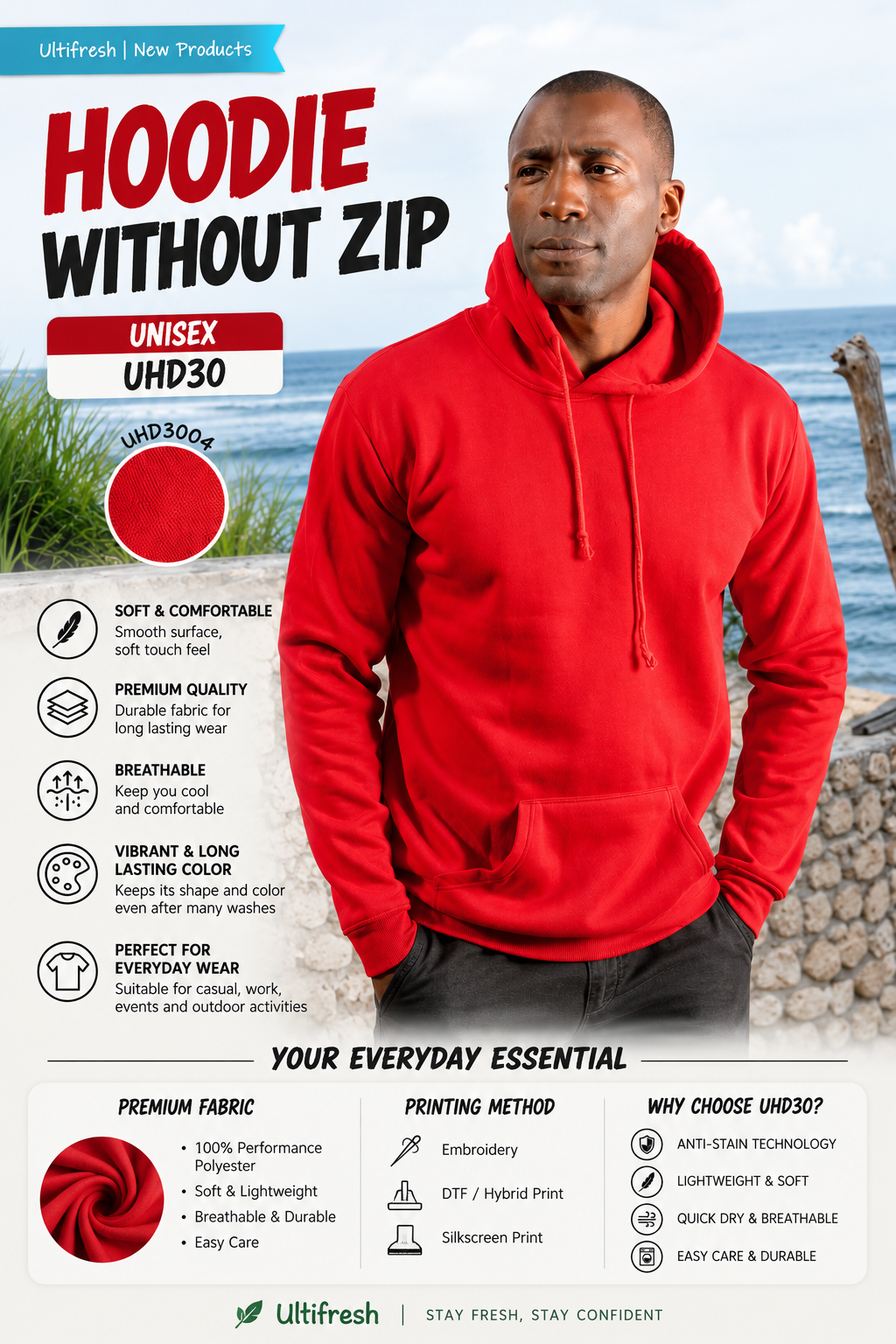 UHD30 Hoodie Without Zip