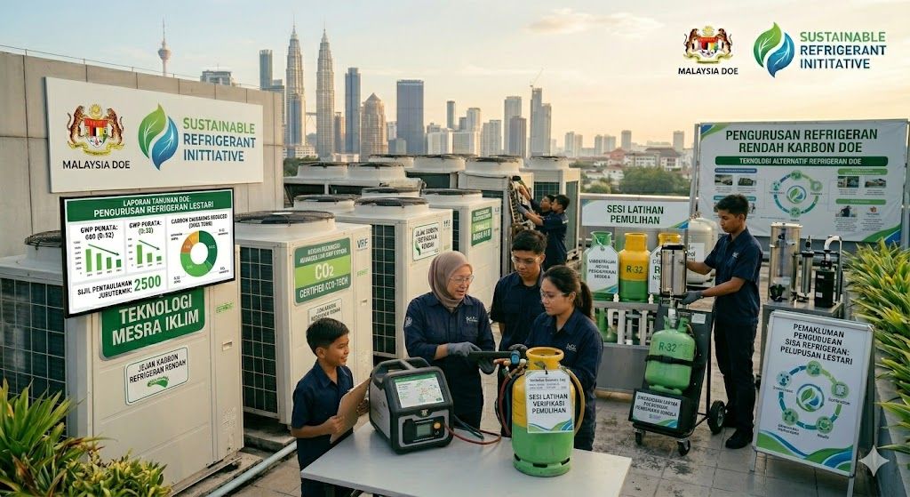 eco friendly refrigerant handling Malaysia DOE