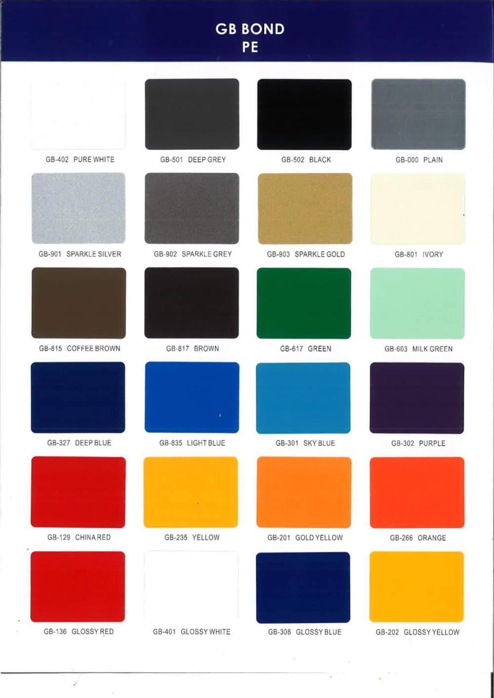 ACP Color Selection