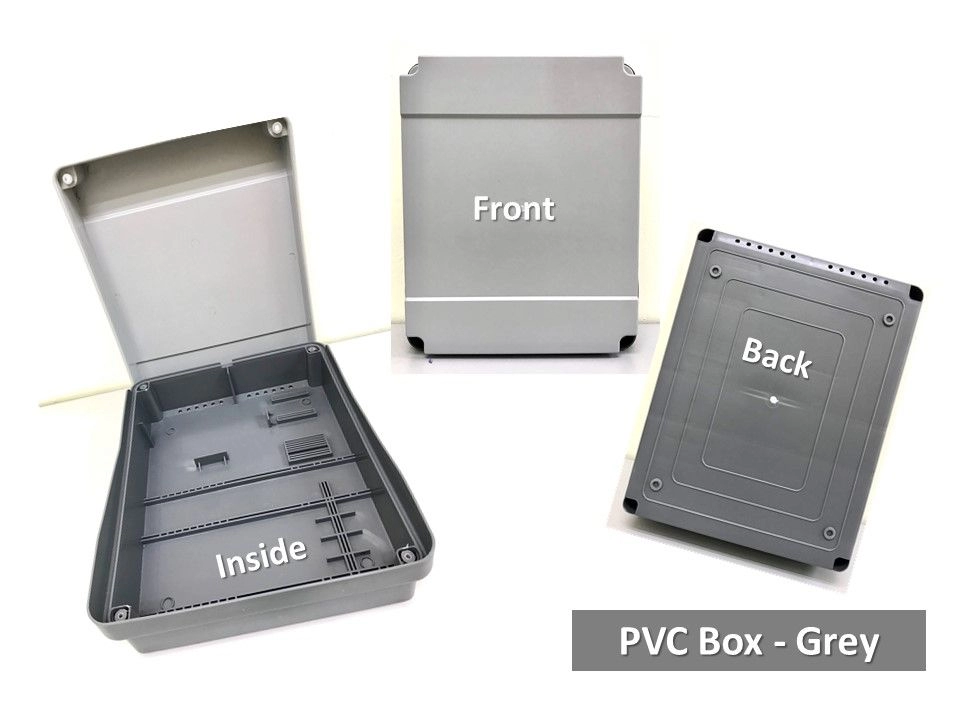 Autogate Outdoor PVC Weatherproof Enclosure Box (10" x 12") - Grey