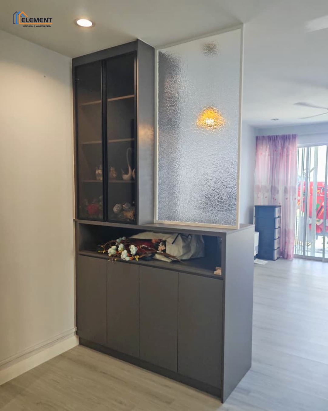 Modern Divider Display Cabinet