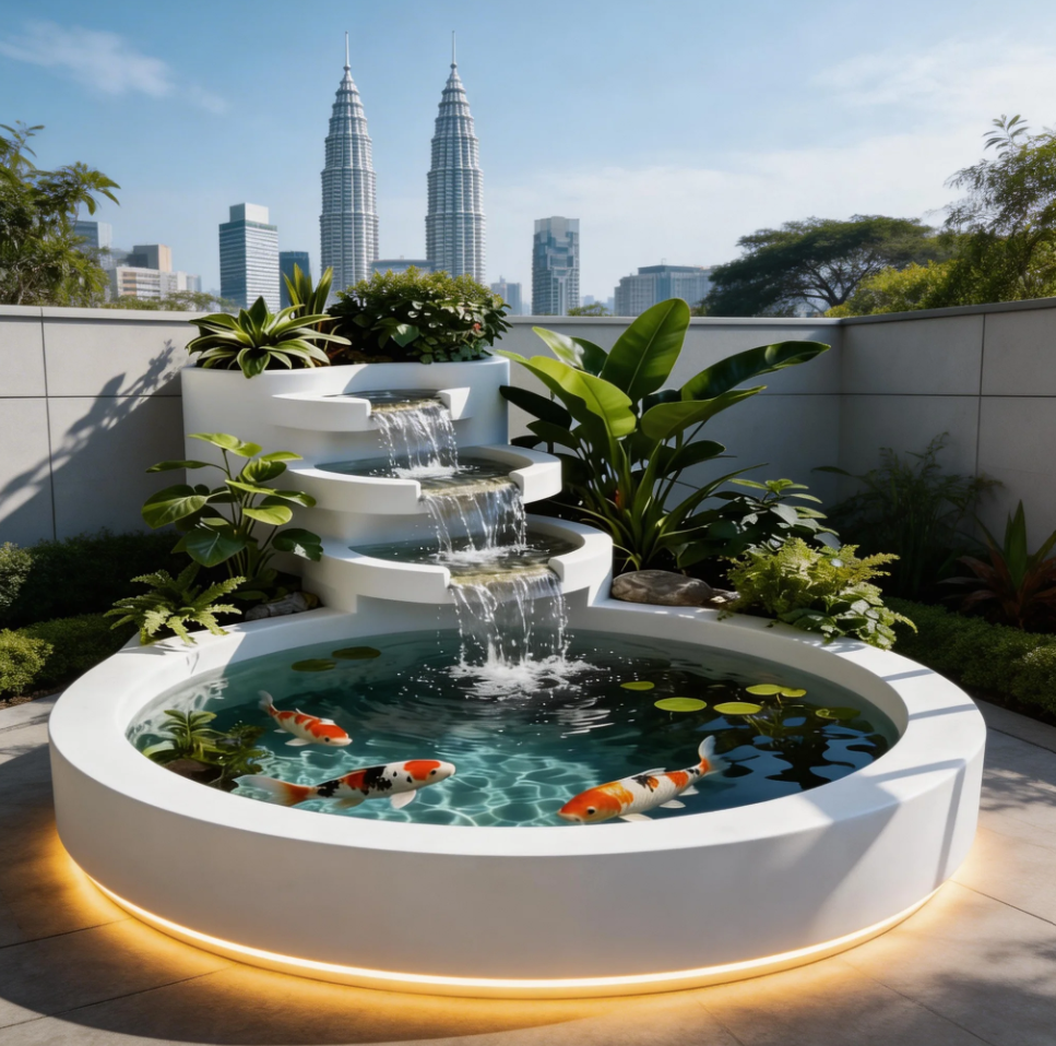 Top Landscape Water Feature Pond Malaysia 马来西亚景观水景池塘 Kolam Ciri Air Landskap Malaysia
