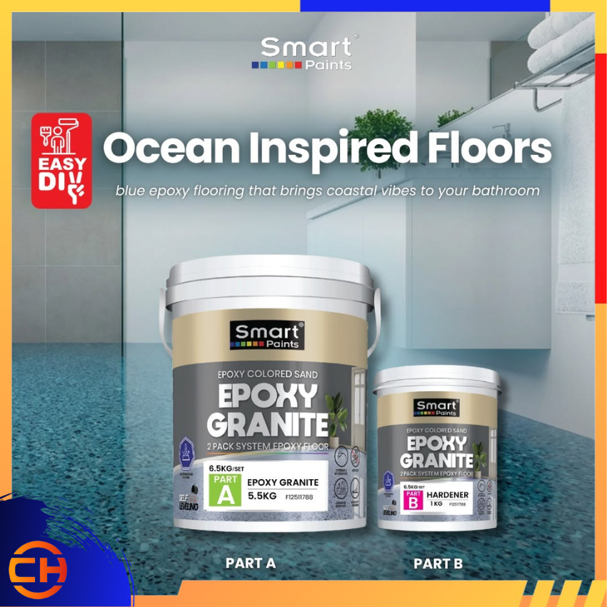 Smart Paint Epoxy Granite 6.5KG (Epoxy Colored Sand) 环氧彩砂地平 with MS Cert