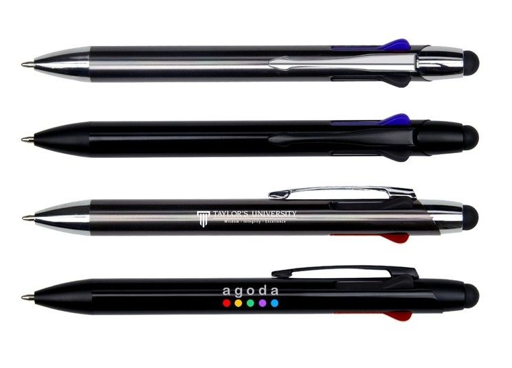 Multicolors Stylus Metal Ball Pen