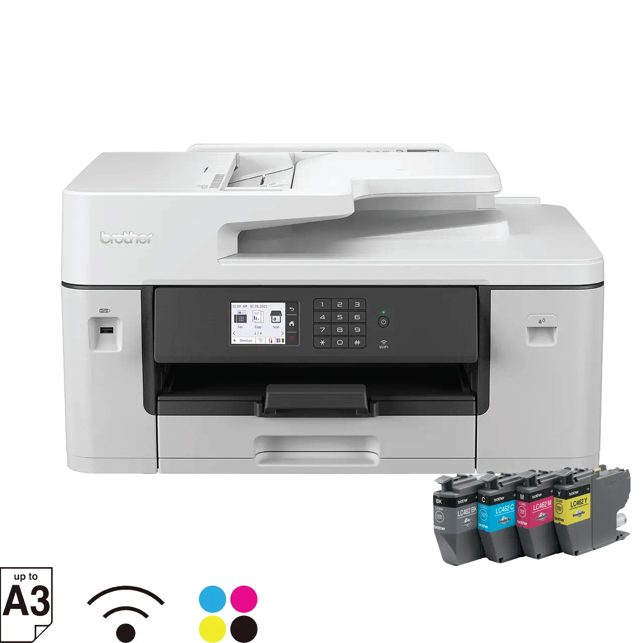 Brother MFC-J3540DW Inkjet Printer Front View