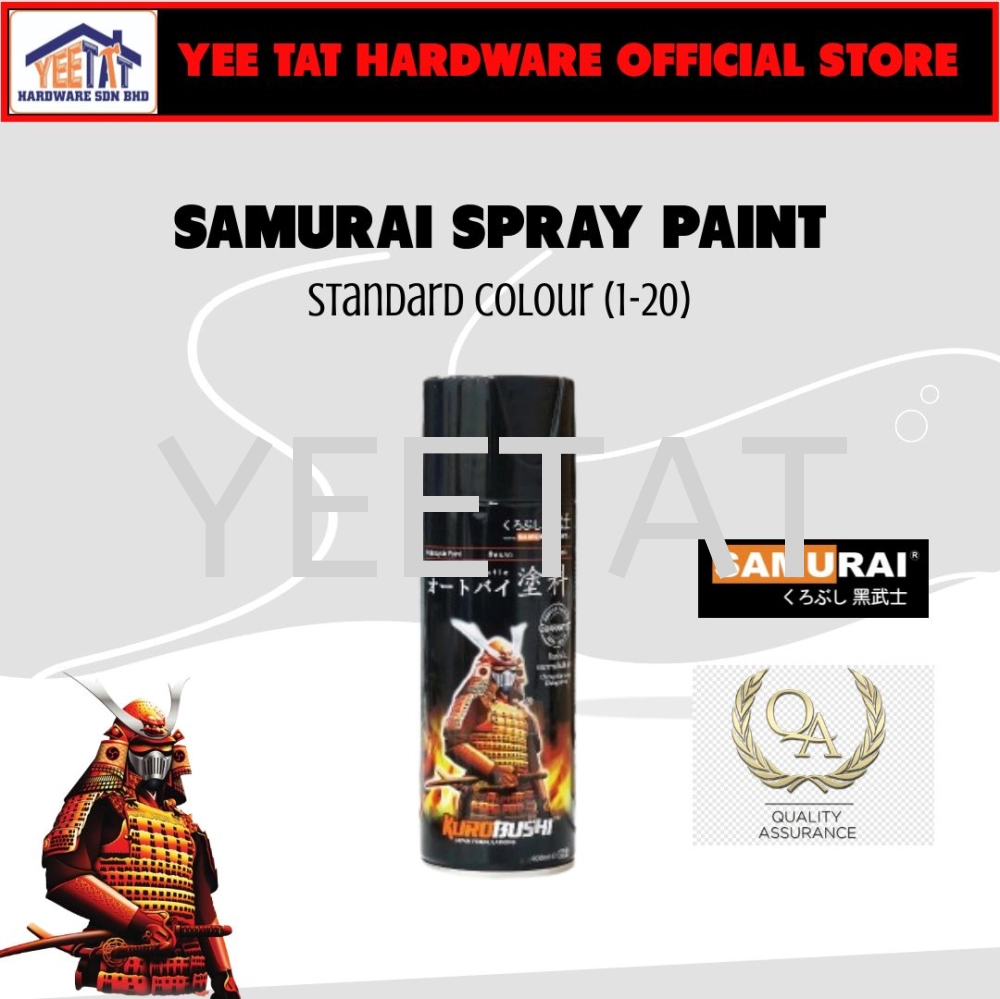 [ SAMURAI ] Spray Paint Standard Colour #1- #20 (400ML)
