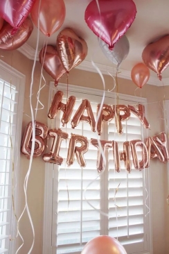 16inch Happy Birthday Foil Balloon Set *Rose Gold (16FB-HB-T090-RG)