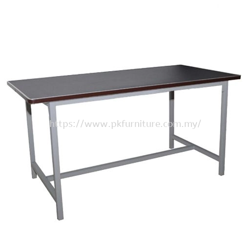 Steel Table Desk - PK-MPD-5-LT-G1 - UTILITY TABLE BLACK LINOLEUM TOP