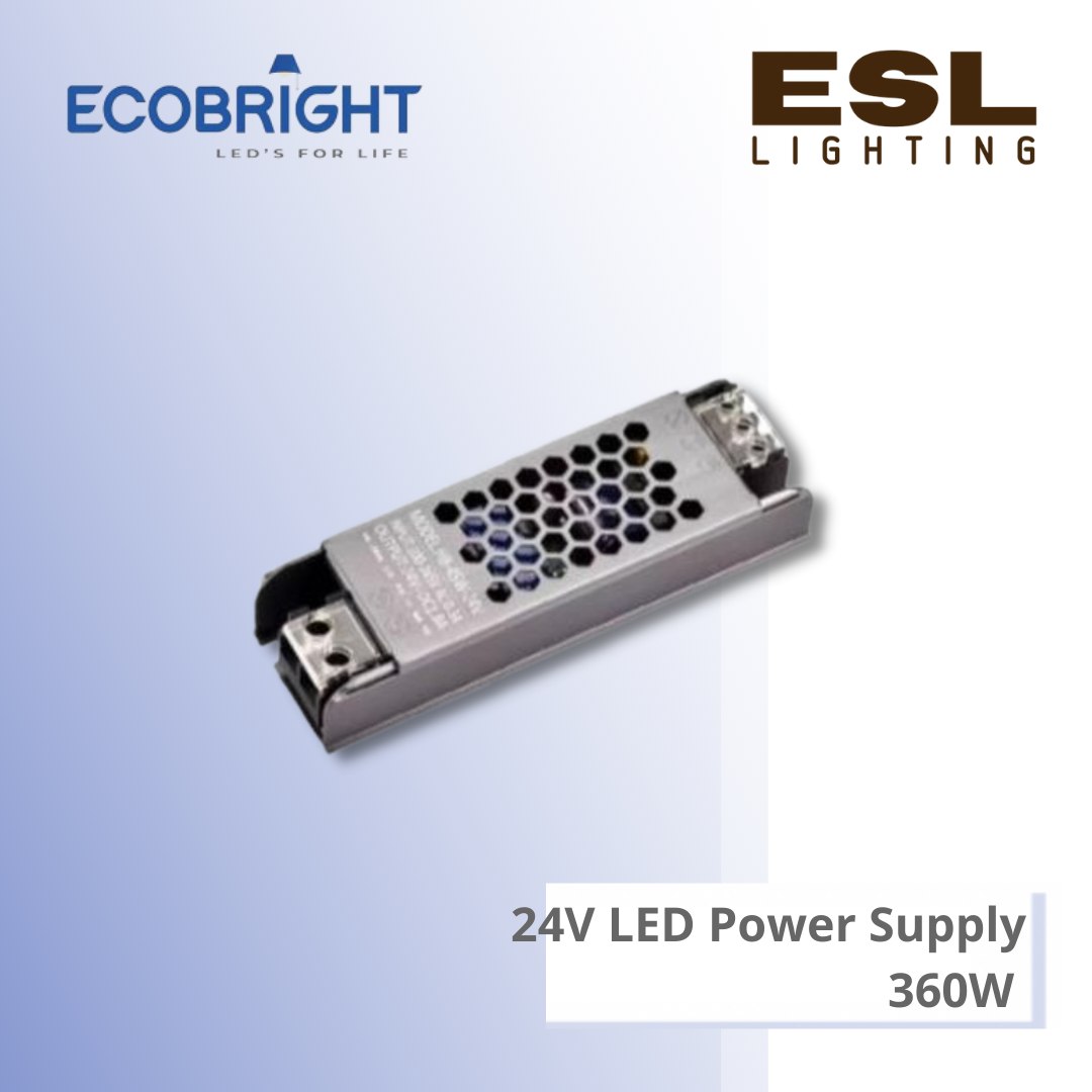 ECOBRIGHT 24V LED Power Supply - 360W - EB-PSS-360-24