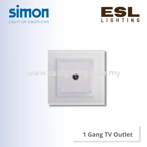 SIMON V8 SERIES 1 Gang TV Outlet - 80476