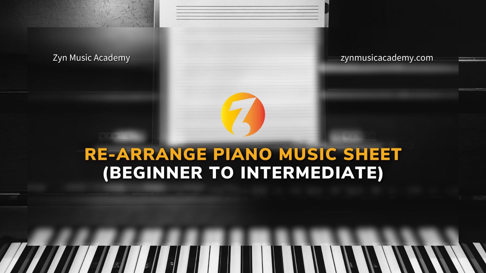 Re-arrange Piano Music Sheet / Music Score (Beginner To Intermediate)