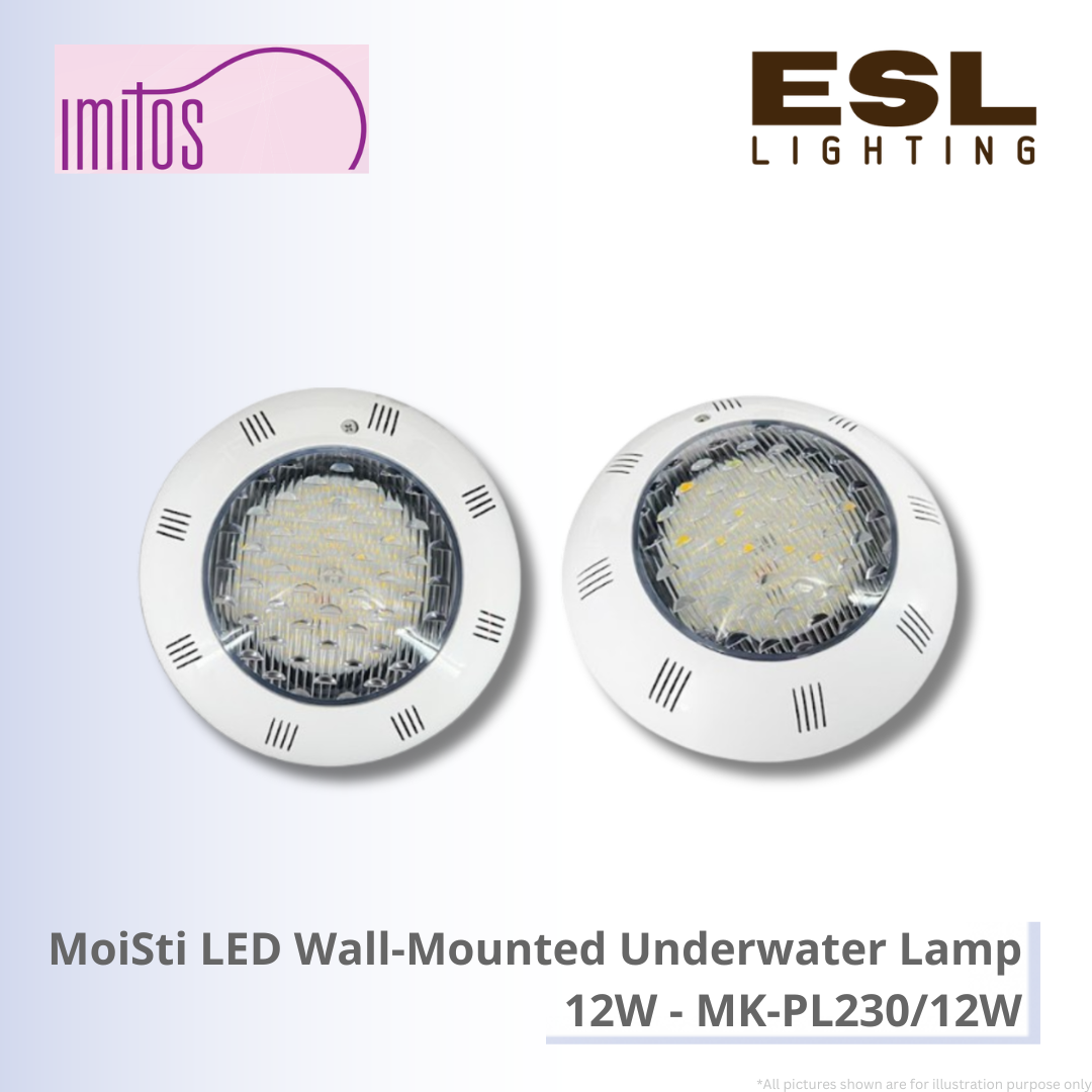 IMITOS MoiSti LED Wall-Mounted Underwater Lamp 12W - MK-PL230/12W IP68