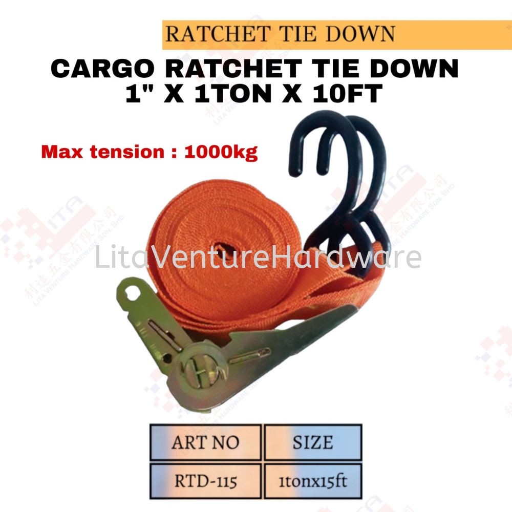 CARGO RATCHET TIE DOWN - RTD115